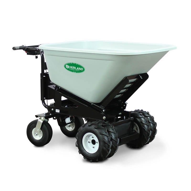 Overland Electric Wheelbarrow 10 cu. ft. with Power Dump and Extended