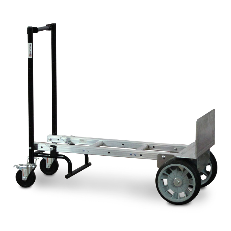 American Cart Convertible Aluminum Hand Truck with High Capacity Wheels
