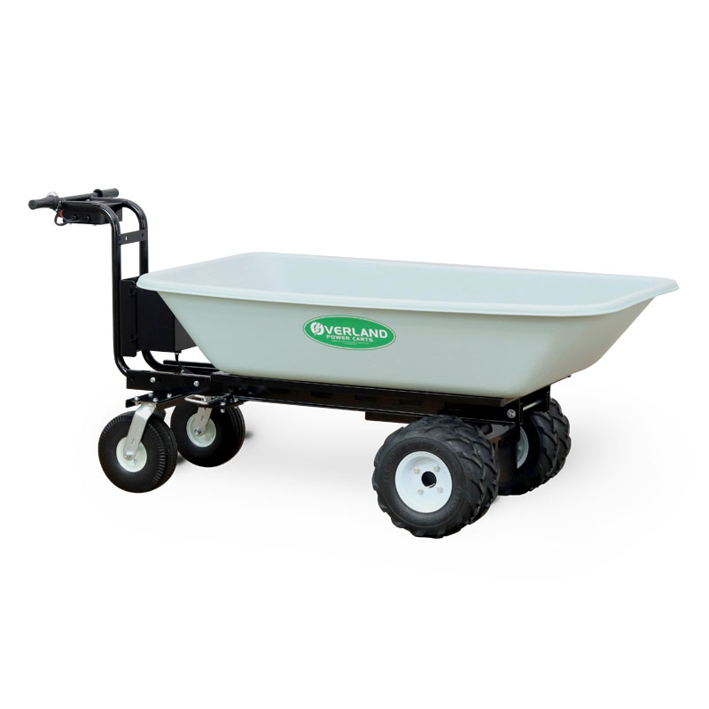 Overland Electric Powered Wagon – 9 Cu. Ft. Hopper – Granite