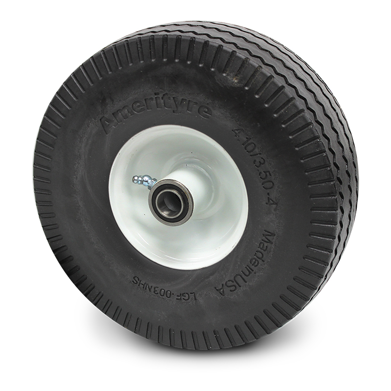 10 in Flat Free Wheel Offset Steel Hub – 3/4 in bearing | Rental