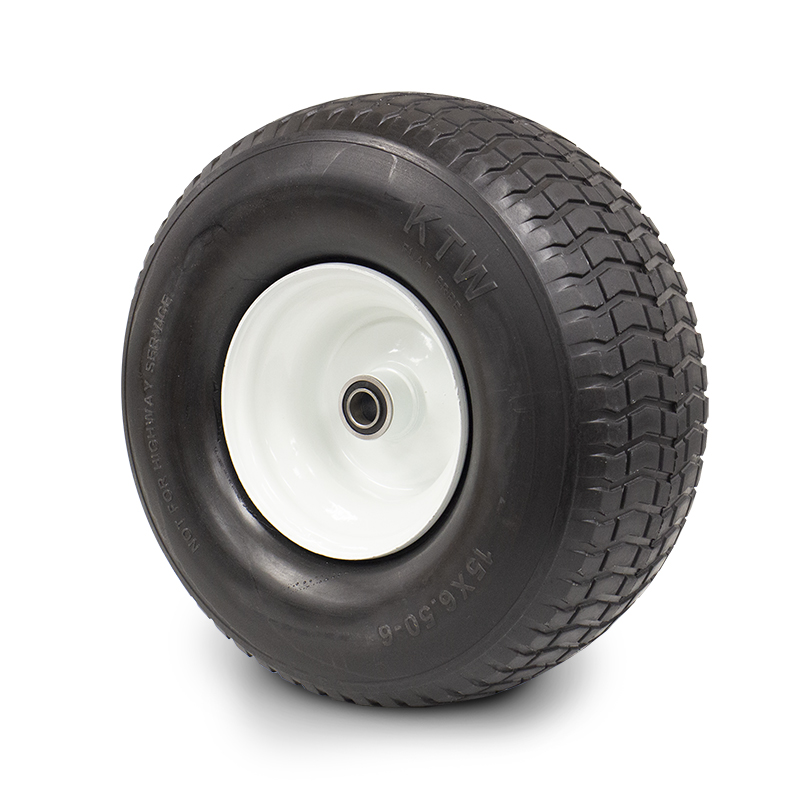 15 in Flat Free Tire with Steel Hub – 3/4 in bearing | Rental